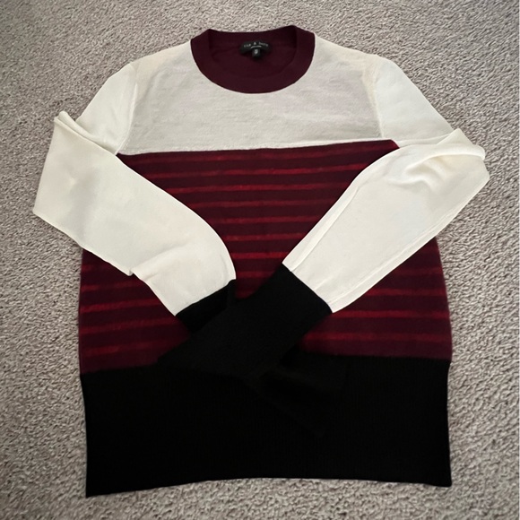 NEW Rag & Bone Charley Red Colorblock Sweater – Worn on Queen Sugar & Betty - Picture 7 of 11